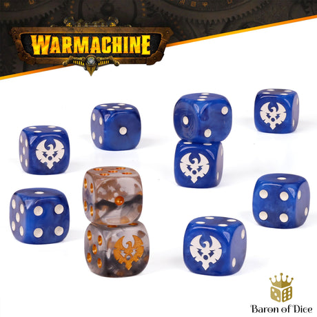 Warmachine: Cygnar Storm Legion Official Dice Set