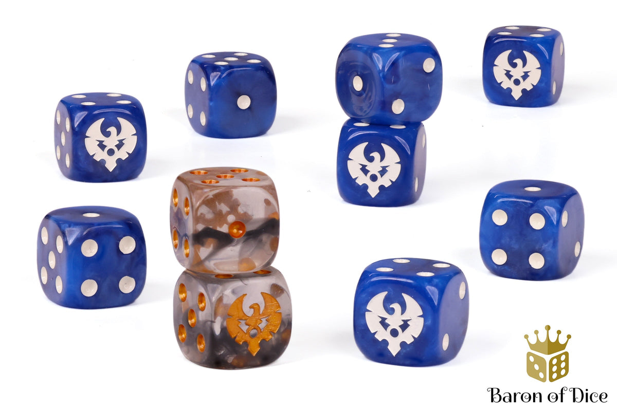 Warmachine: Cygnar Storm Legion Official Dice Set