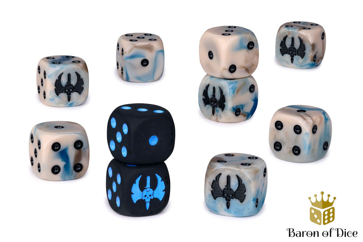 Warmachine: Cygnar Gravediggers Official Dice Set