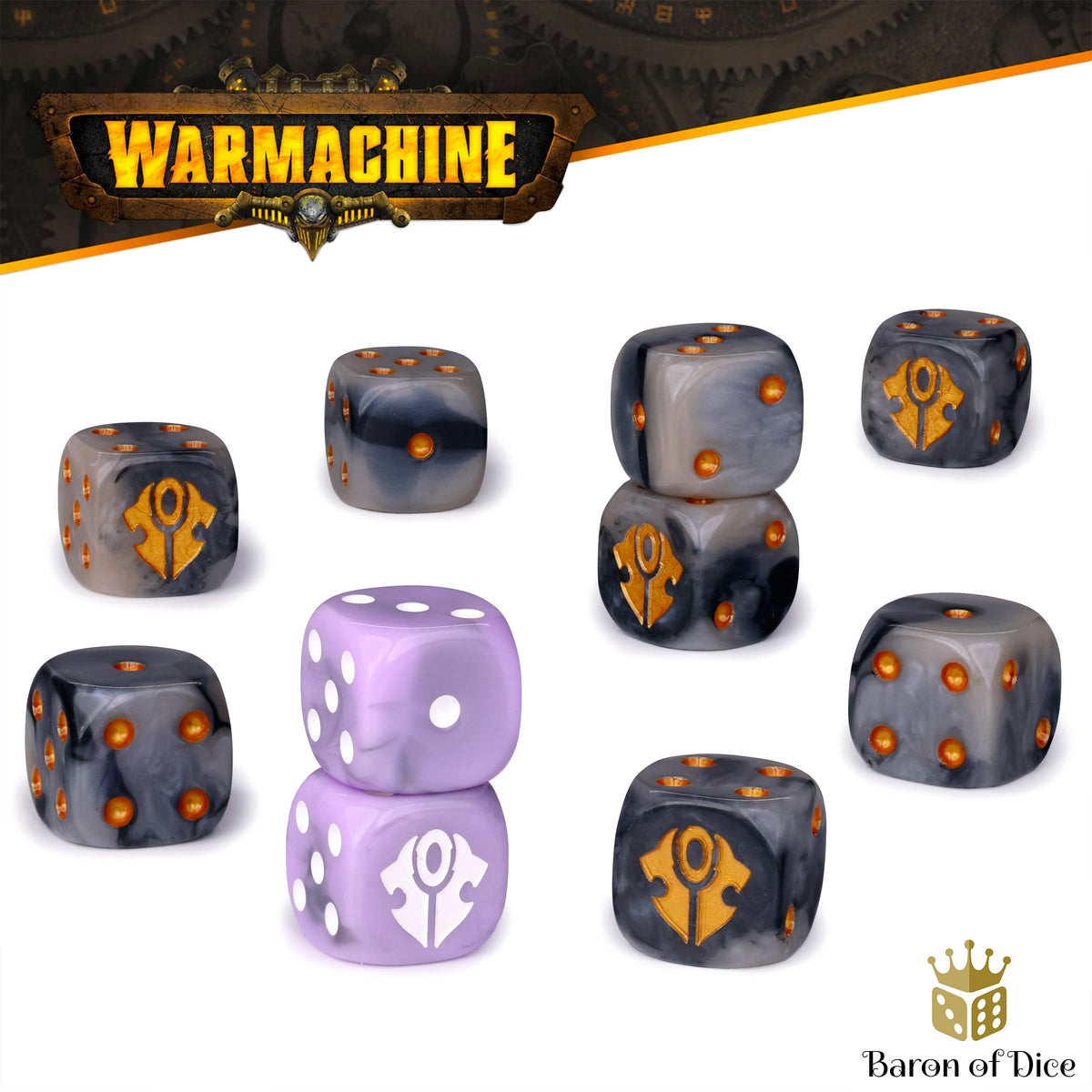 Warmachine: Dusk House Kallyss Official Dice Set