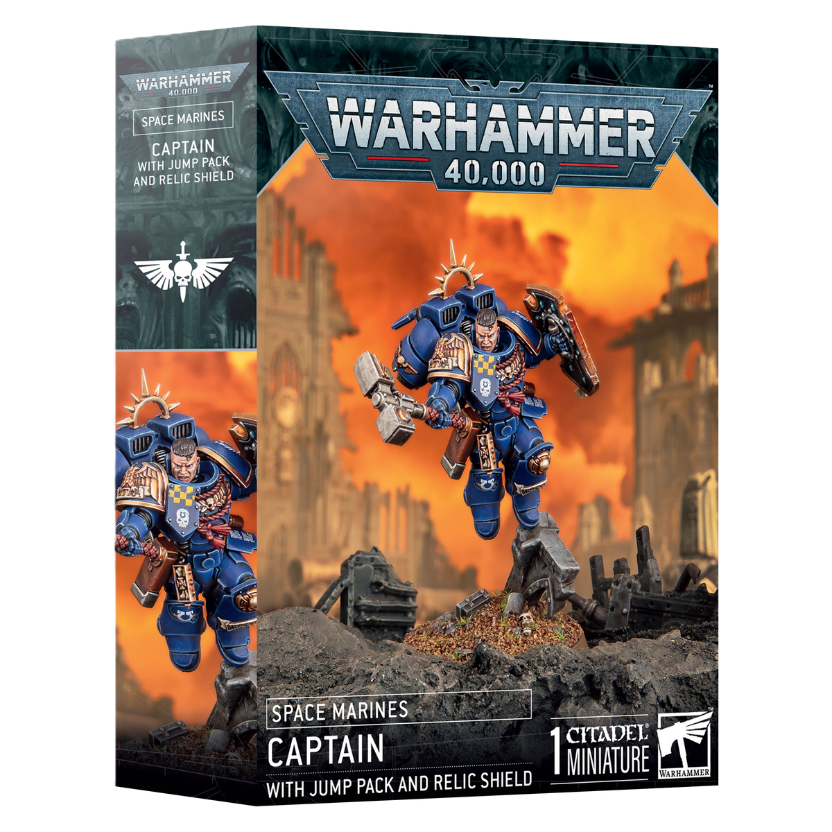 Captain with Jump Pack and Relic Shield