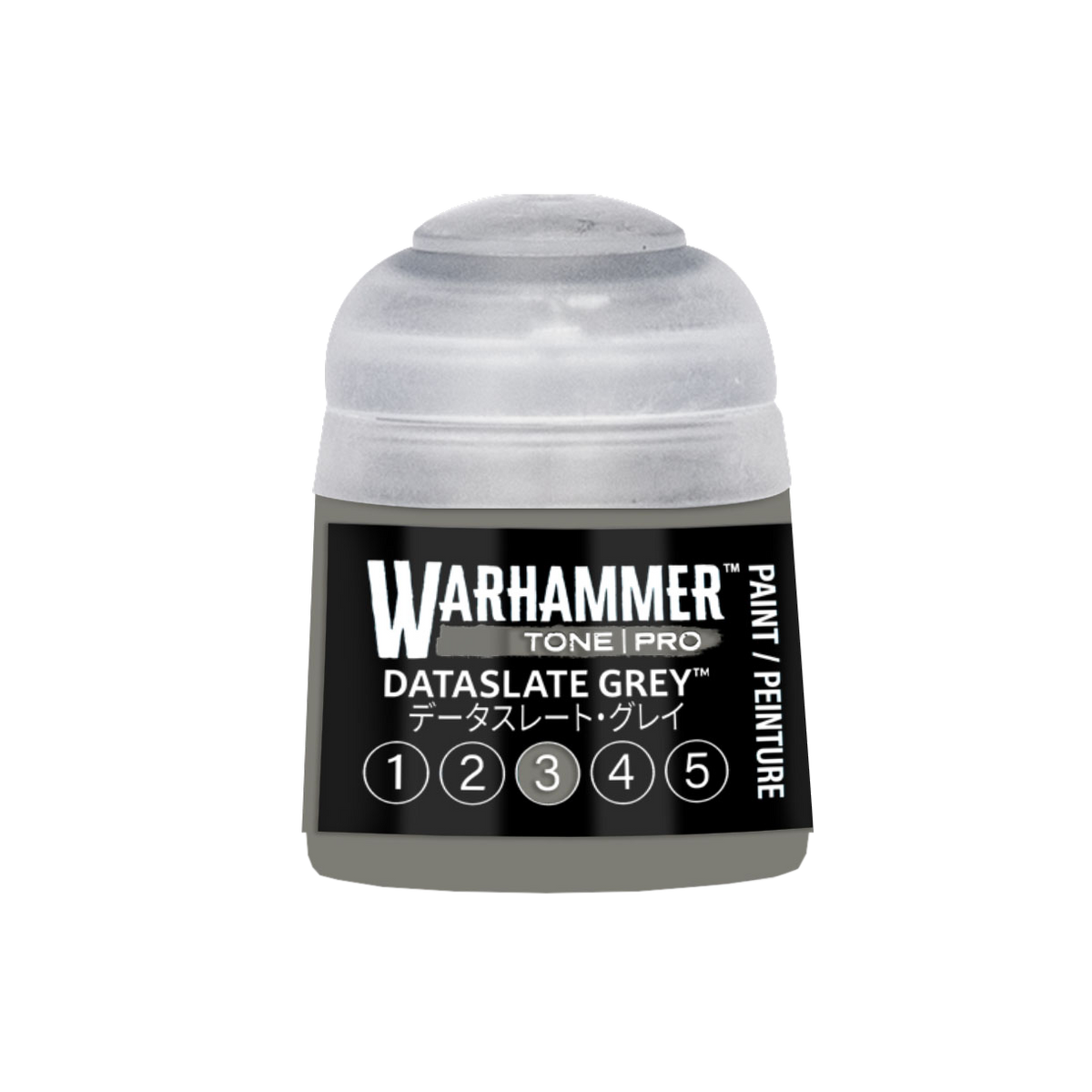 Warhammer Colour Tone Pro Dataslate Grey 3 paint pot