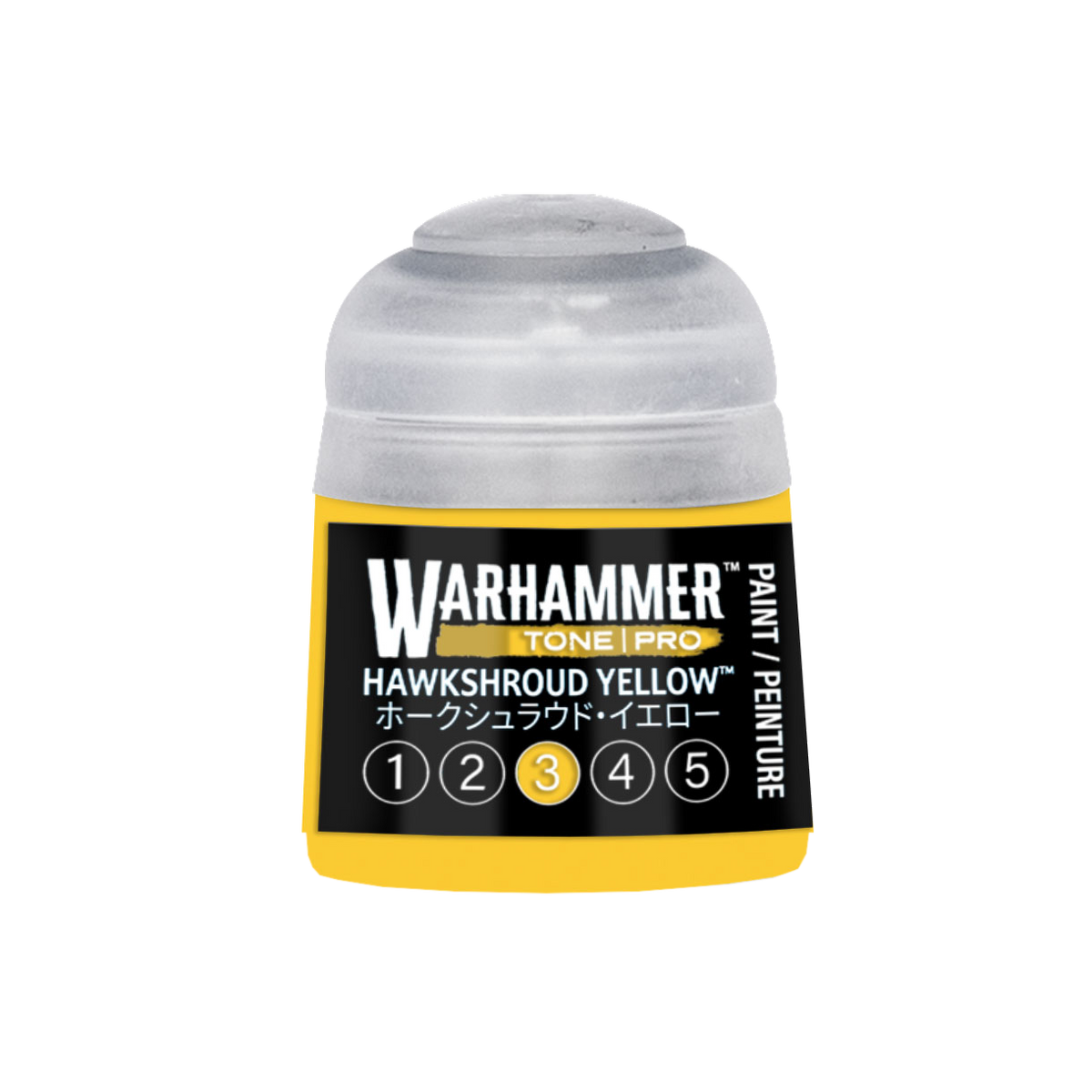 Warhammer Colour Tone Pro Hawkshroud Yellow 3 paint pot