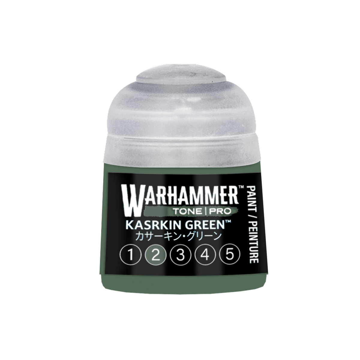Warhammer Colour Tone Pro Kasrkin Green 2 paint pot