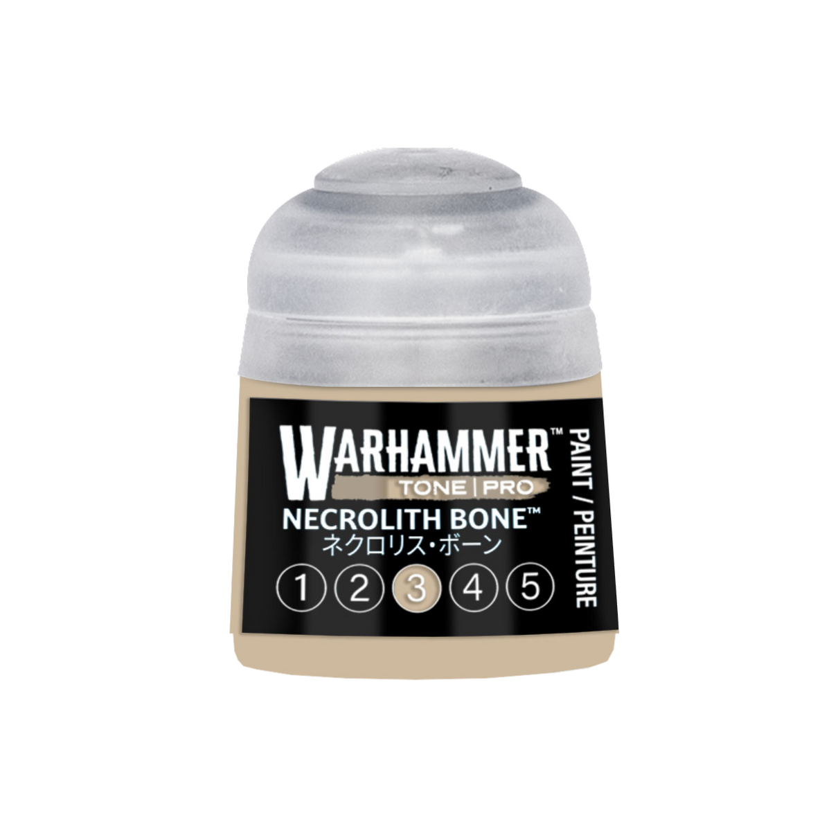 Warhammer Colour Tone Pro Necrolith Bone 3 paint pot