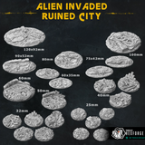 Alien Invaded Ruined City