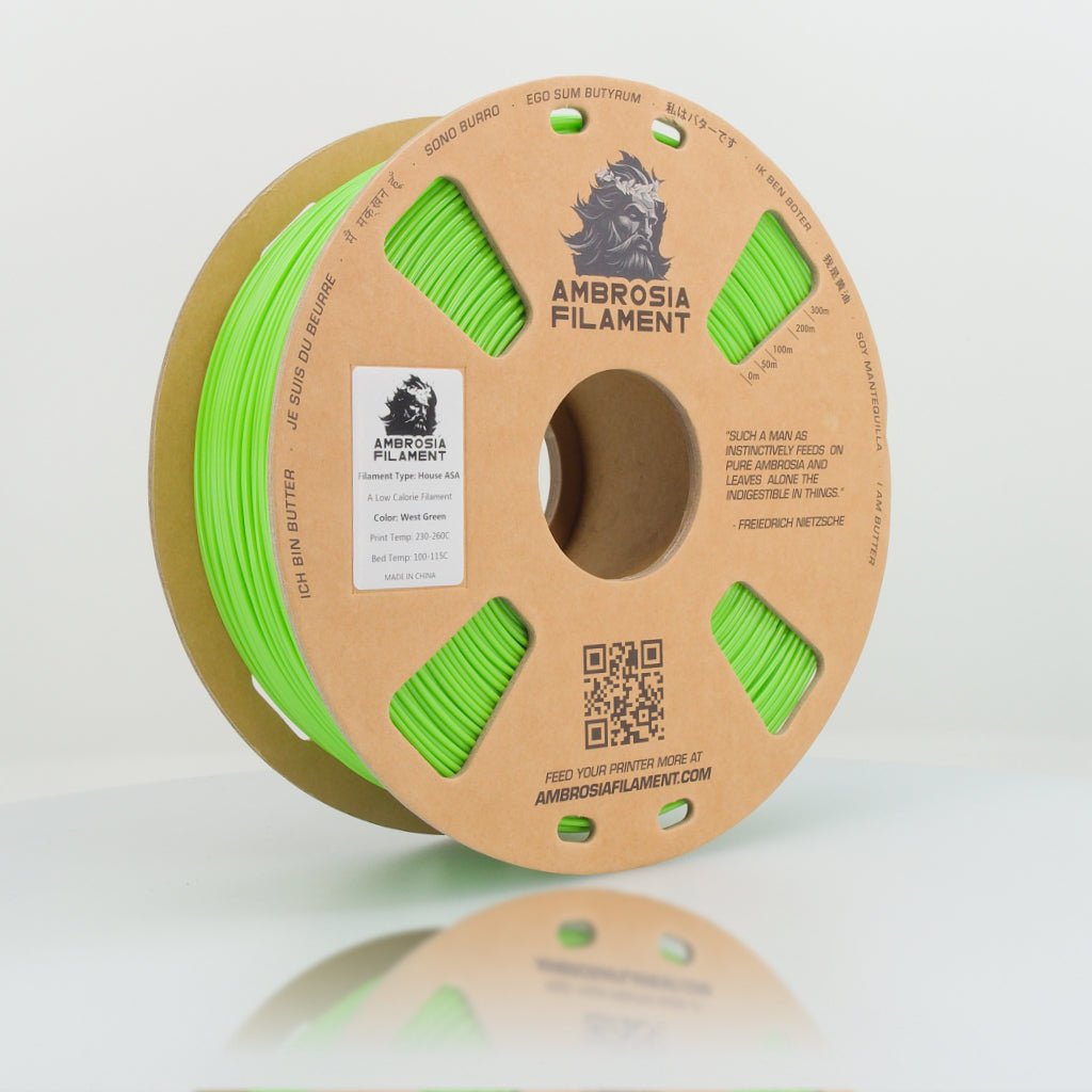 AMBROSIA ASA Filament of the Gods - 1KG Bambu AMS Friendly Cardboard Spools Premium 3D Printing Filament House ASA