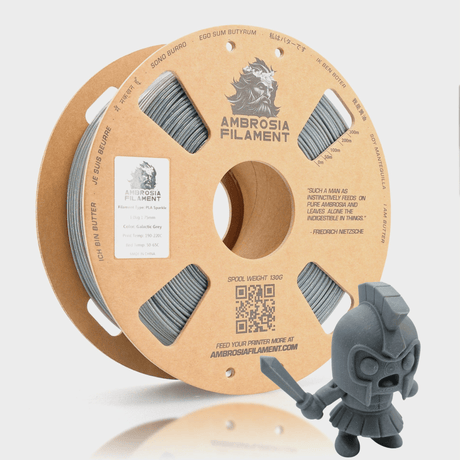 AMBROSIA Galactic (Sparkle) PLA Filament of the Gods - 1KG Bambu AMS Friendly Cardboard Spools Premium 3D Printing Filament
