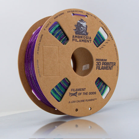 AMBROSIA Galactic (Sparkle) PLA Filament of the Gods - 1KG Bambu AMS Friendly Cardboard Spools Premium 3D Printing Filament