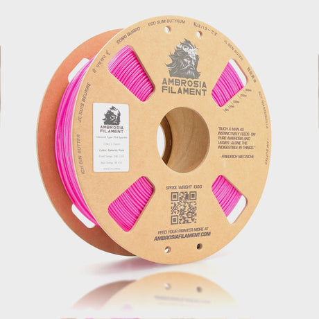 AMBROSIA Galactic (Sparkle) PLA Filament of the Gods - 1KG Bambu AMS Friendly Cardboard Spools Premium 3D Printing Filament