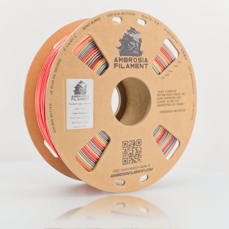 AMBROSIA PLA Filament of the Gods - 1KG Bambu AMS Friendly Cardboard Spools Premium 3D Printing Filament