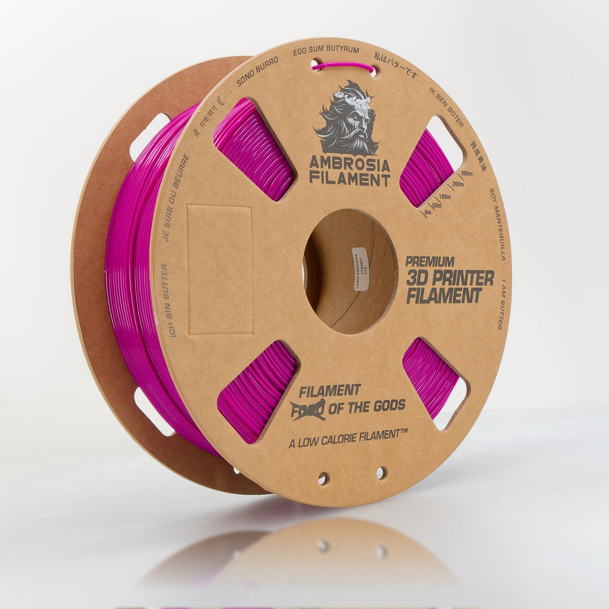 AMBROSIA PLA Filament of the Gods - 1KG Bambu AMS Friendly Cardboard Spools Premium 3D Printing Filament