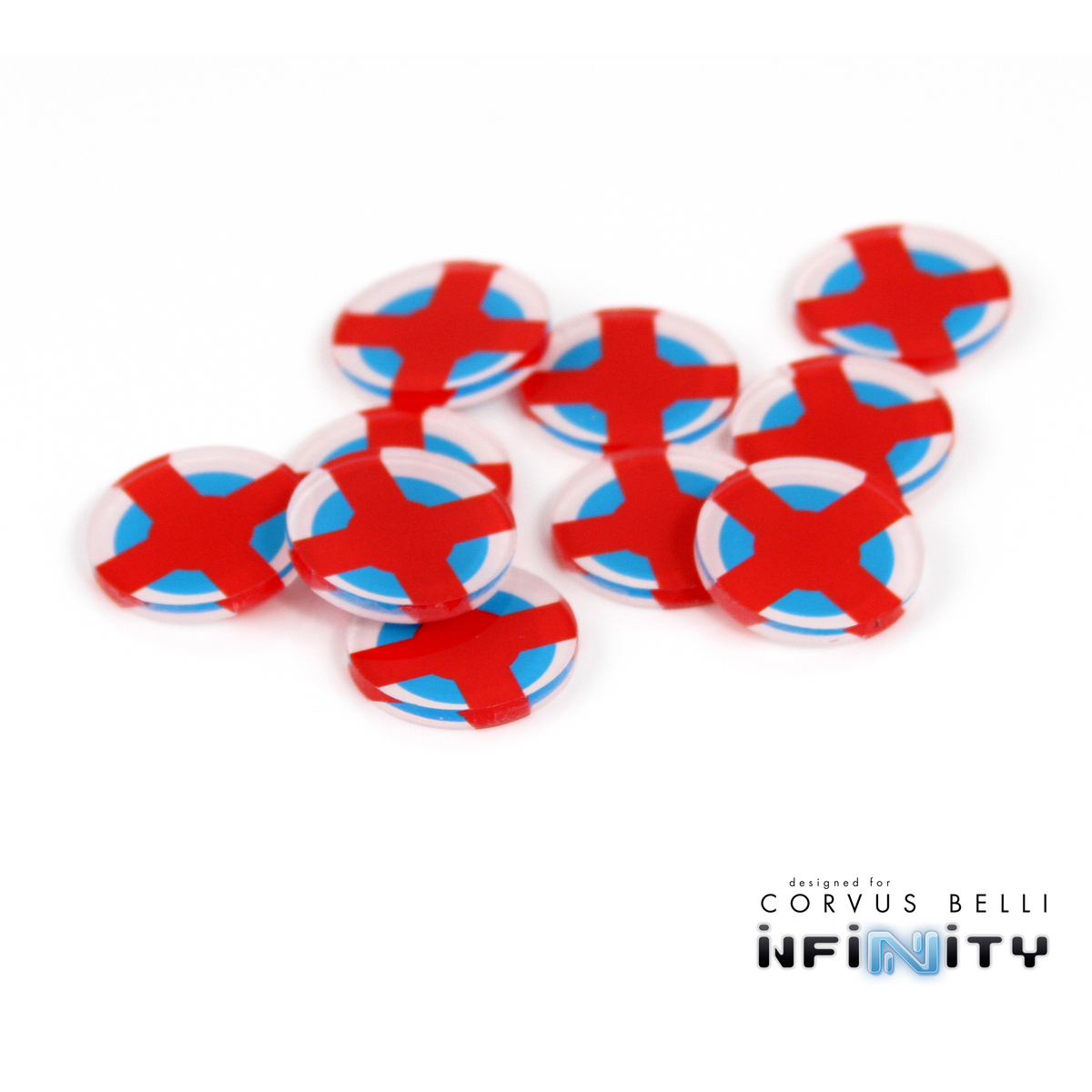 Full Color Infinity Faction Markers, 25mm (Bag of 10)