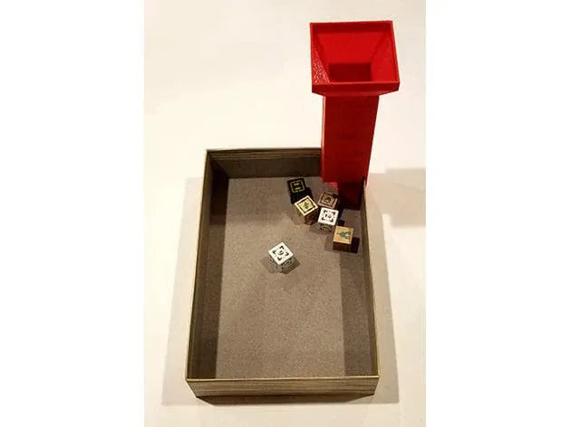 Biblios: Quill and Parchment + Dice Tower Board Game Insert / Organizer