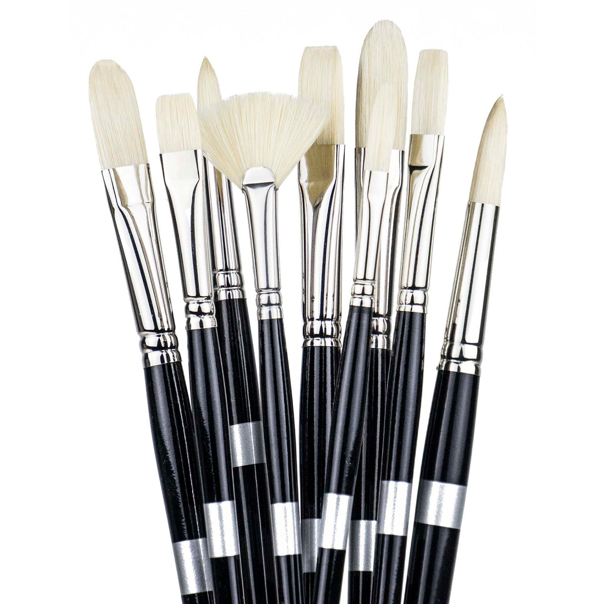 Trekell Hog Hair Bristle Paintbrushes