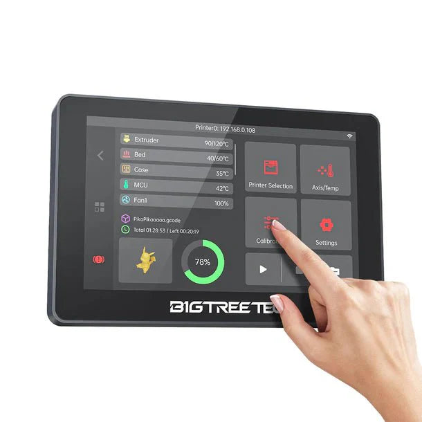 BTT K-Touch 5-inch Wireless Touchscreen Display Control and Monitoring Pad for Klipper Printers