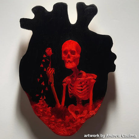 Trekell Anatomical Heart Panel - Wooden Painting Canvas