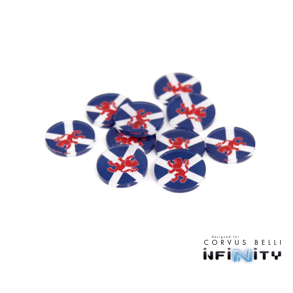 Full Color Infinity Faction Markers, 25mm (Bag of 10)