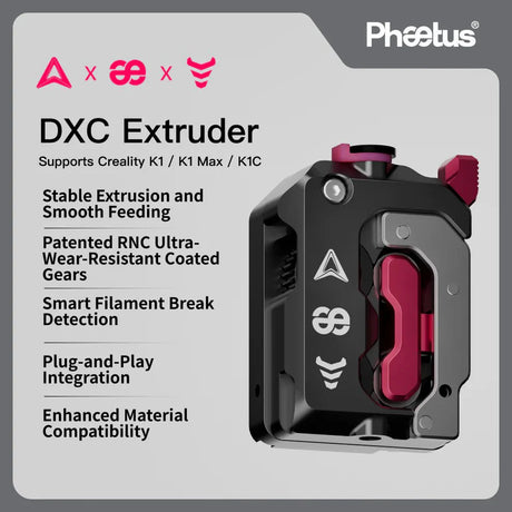 DXC Extruder for Creality K1 / K1 Max and K1C by Devil Design and Phaetus