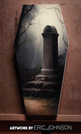 Trekell Coffin Cradled Panel - Wooden Painting Halloween Canvas