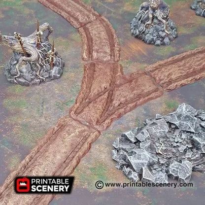 Forest Cart Tracks - Fantasy Scatter Terrain