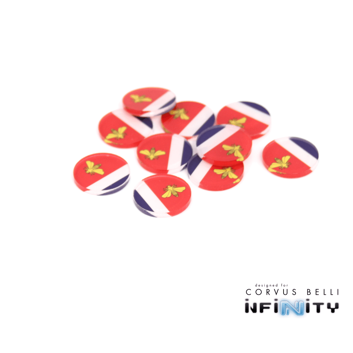 Full Color Infinity Faction Markers, 25mm (Bag of 10)