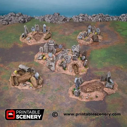 Graveyard Hills - Fantasy Scatter Terrain