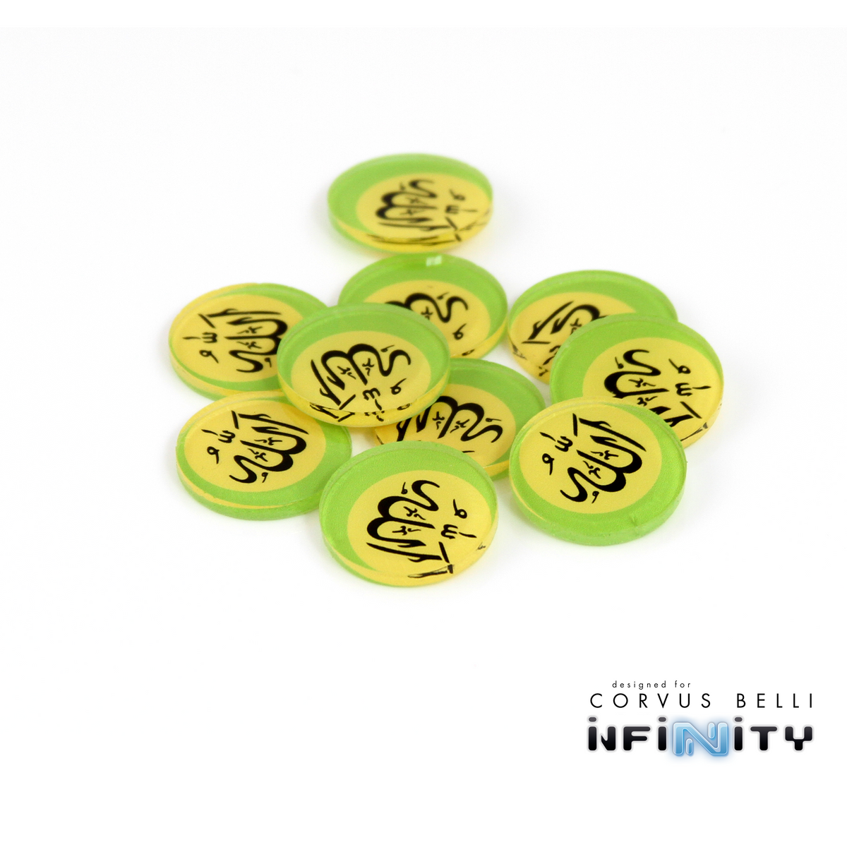 Full Color Infinity Faction Markers, 25mm (Bag of 10)