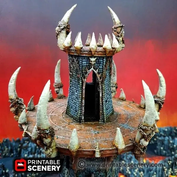 Infernal Tower - Fantasy Demon Building