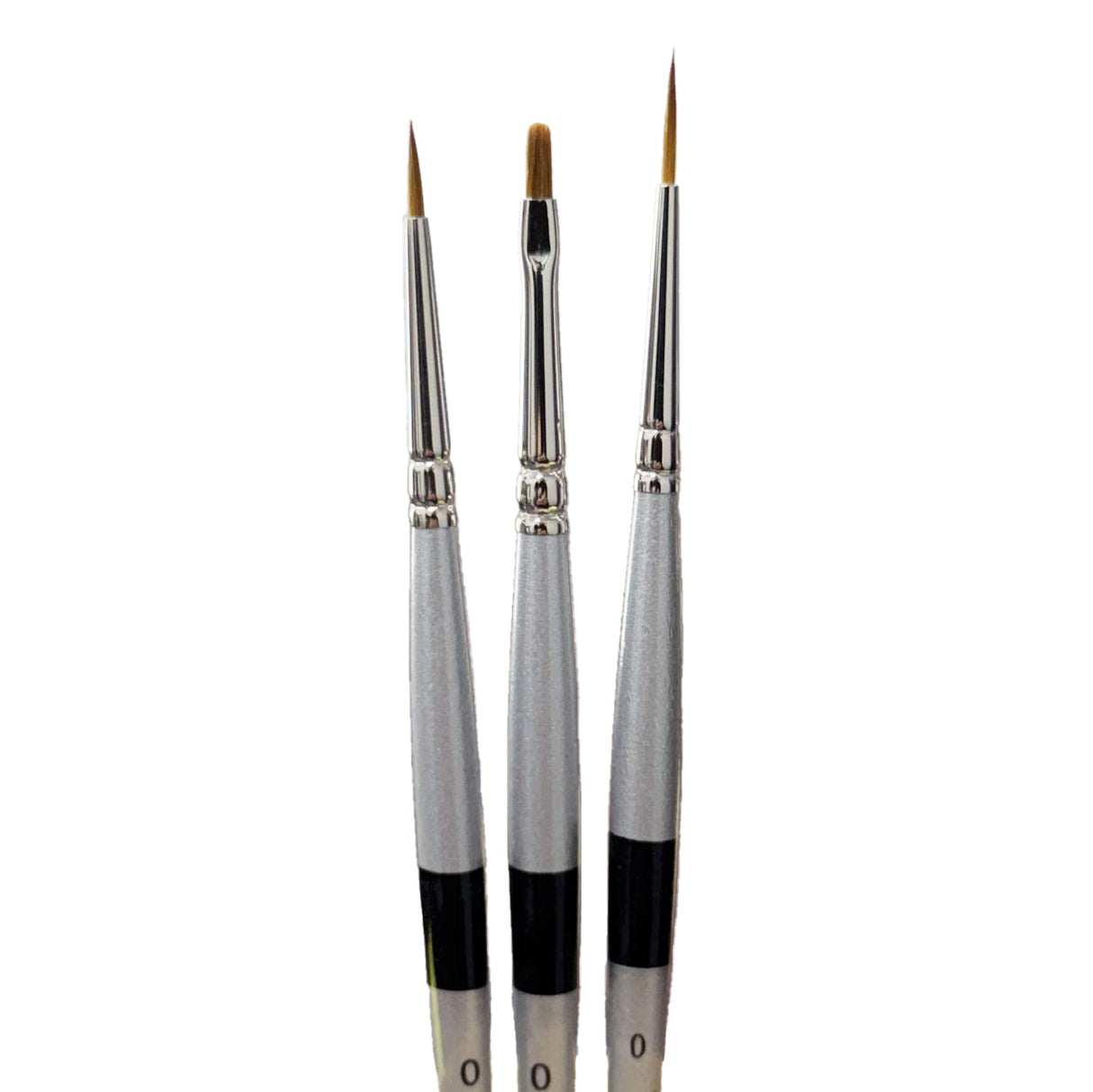 Trekell MIDZ Detail Brush Set - Synthetic Artist Brushes for Oil, Acrylic and Watercolor