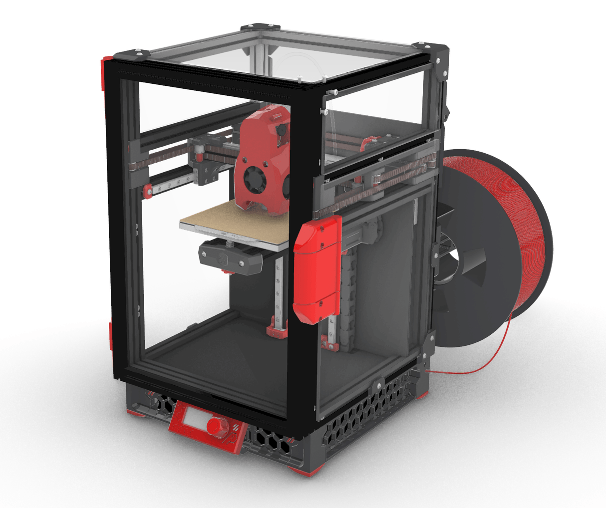 Mini-Fridge (Clicky-Clack) Door Kit for Voron V0.2 (LDO) - by TheVoronModder, Presented by West3D