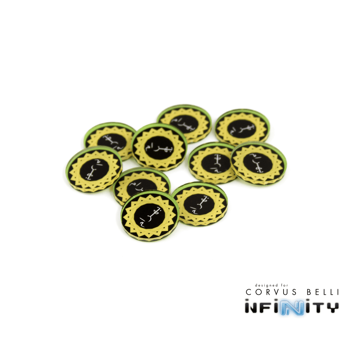 Full Color Infinity Faction Markers, 25mm (Bag of 10)