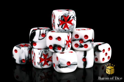 Knight Templar Dice - Red