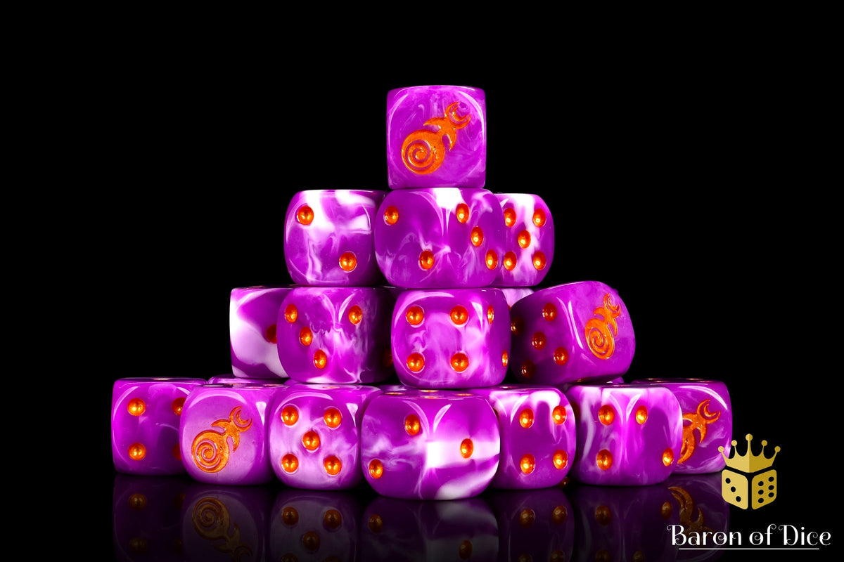 Gluttony Dice - Gold Inlay