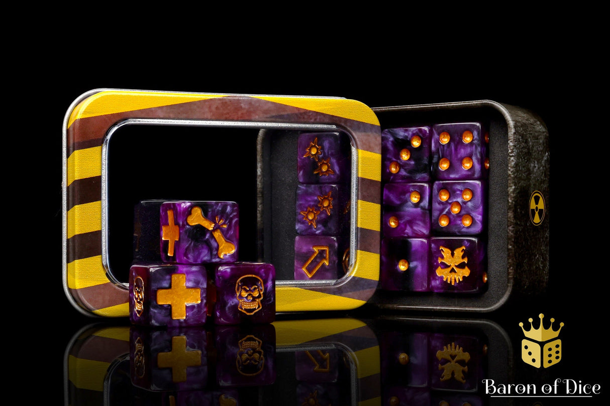 Purple Mutant Dice - Skirmish Set