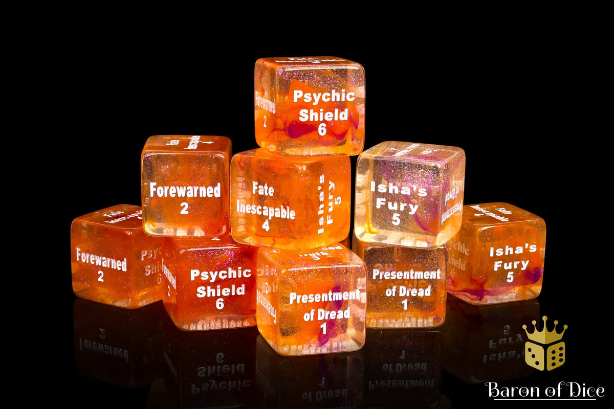 Strands of Fate Dice - Orange