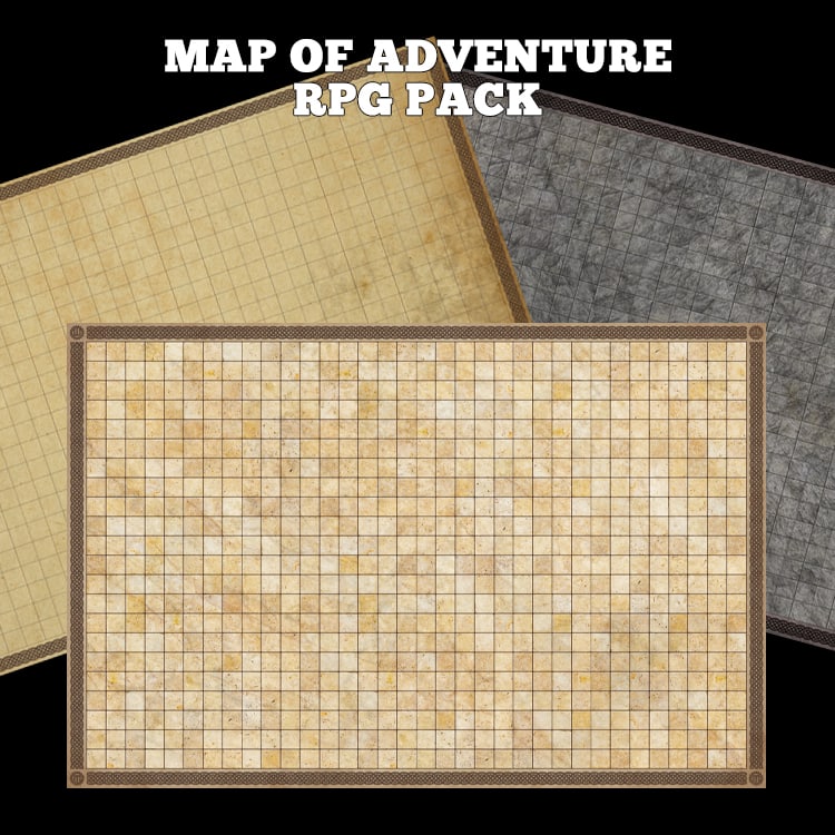 Mats by Mars: +1 Map of Adventure RPG Pack – Wargame Portal