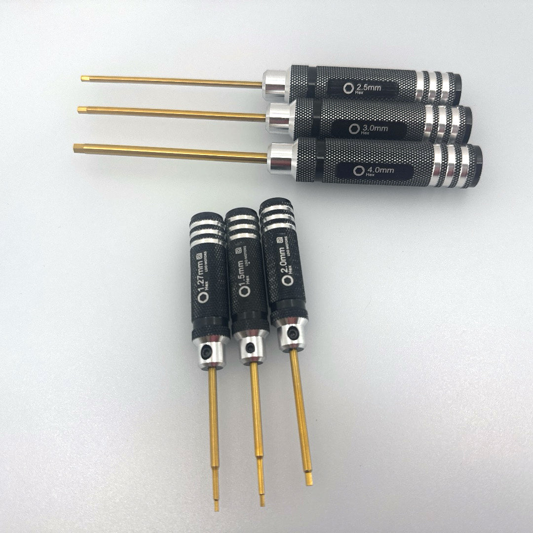 Set of 6 Metric Hex Key Drivers for 3D Printers - Allen Keys Straight ...