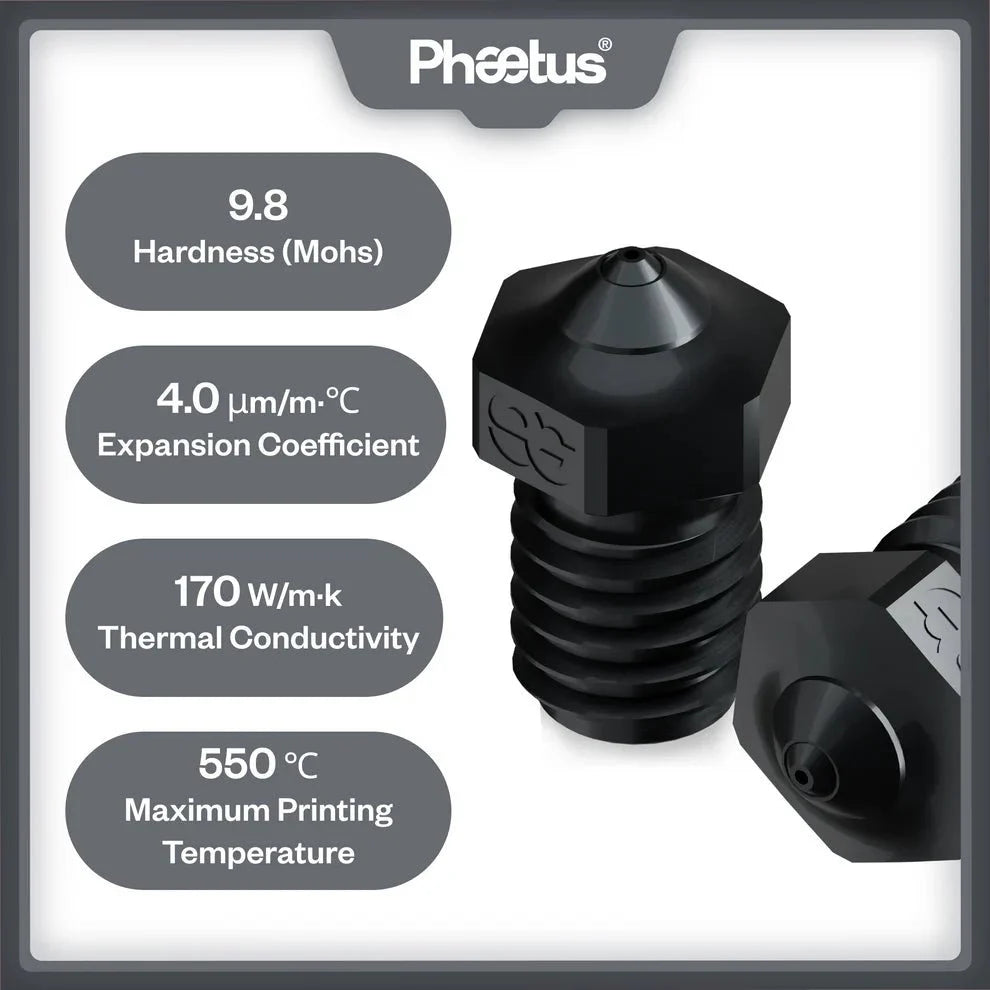 Silicon Carbide Nozzle V6 Style by Phaetus