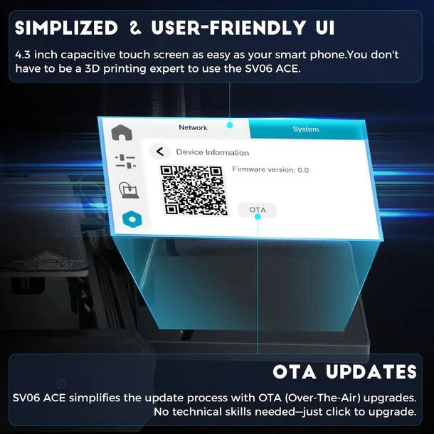 SOVOL SV06 ACE - Upgraded Affordable FAST Direct Drive 3D Printer with Auto Bed Leveling