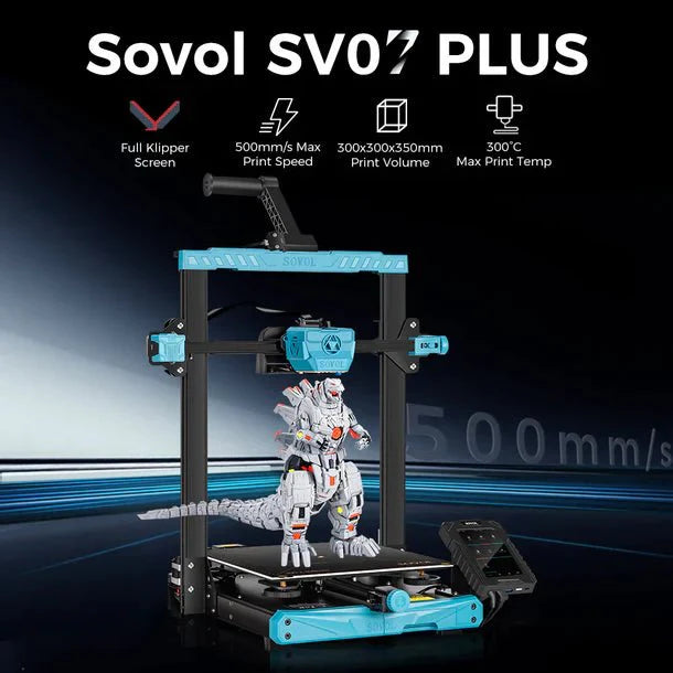 SOVOL SV07/SV07 Plus - Klipper 3D Printer with Auto Bed Leveling, All-Metal Hotend, and Enhanced Build Volume