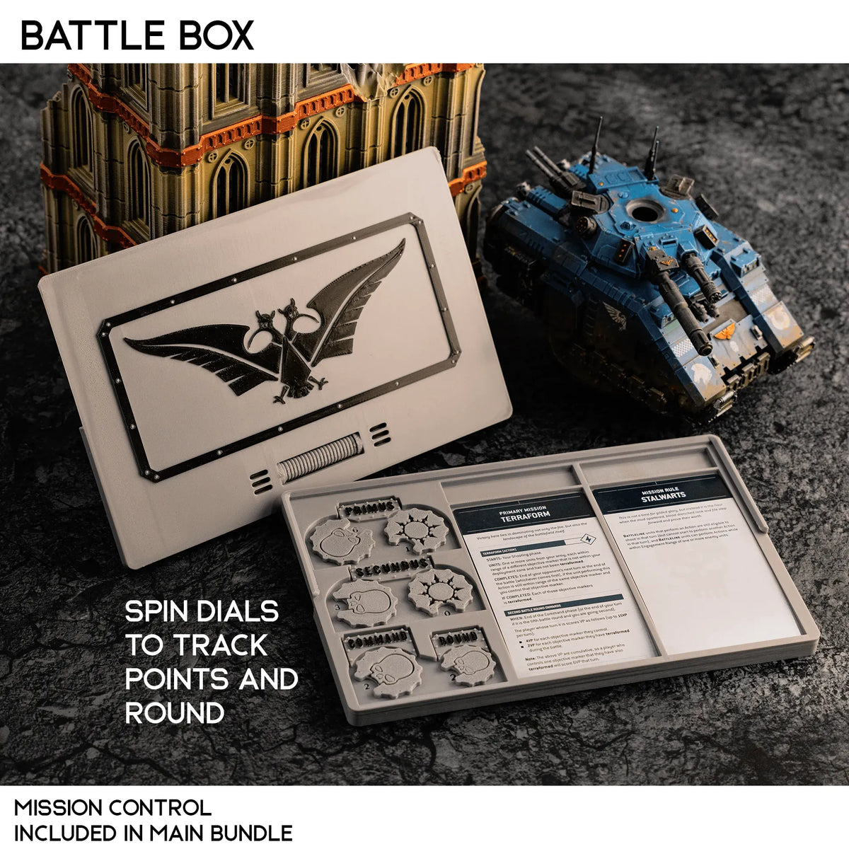 Battle Box Storage Battle Box - 40k Compatible Component Organizer – Wargame Portal