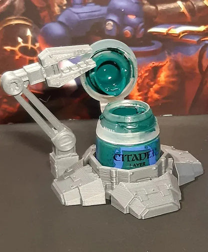 Citadel Paint/Wash Pot Holder - Mech Foot with Removable Mech Arm