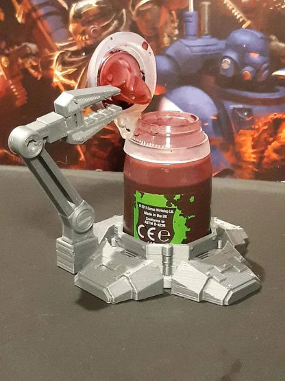 Citadel Paint/Wash Pot Holder - Mech Foot with Removable Mech Arm