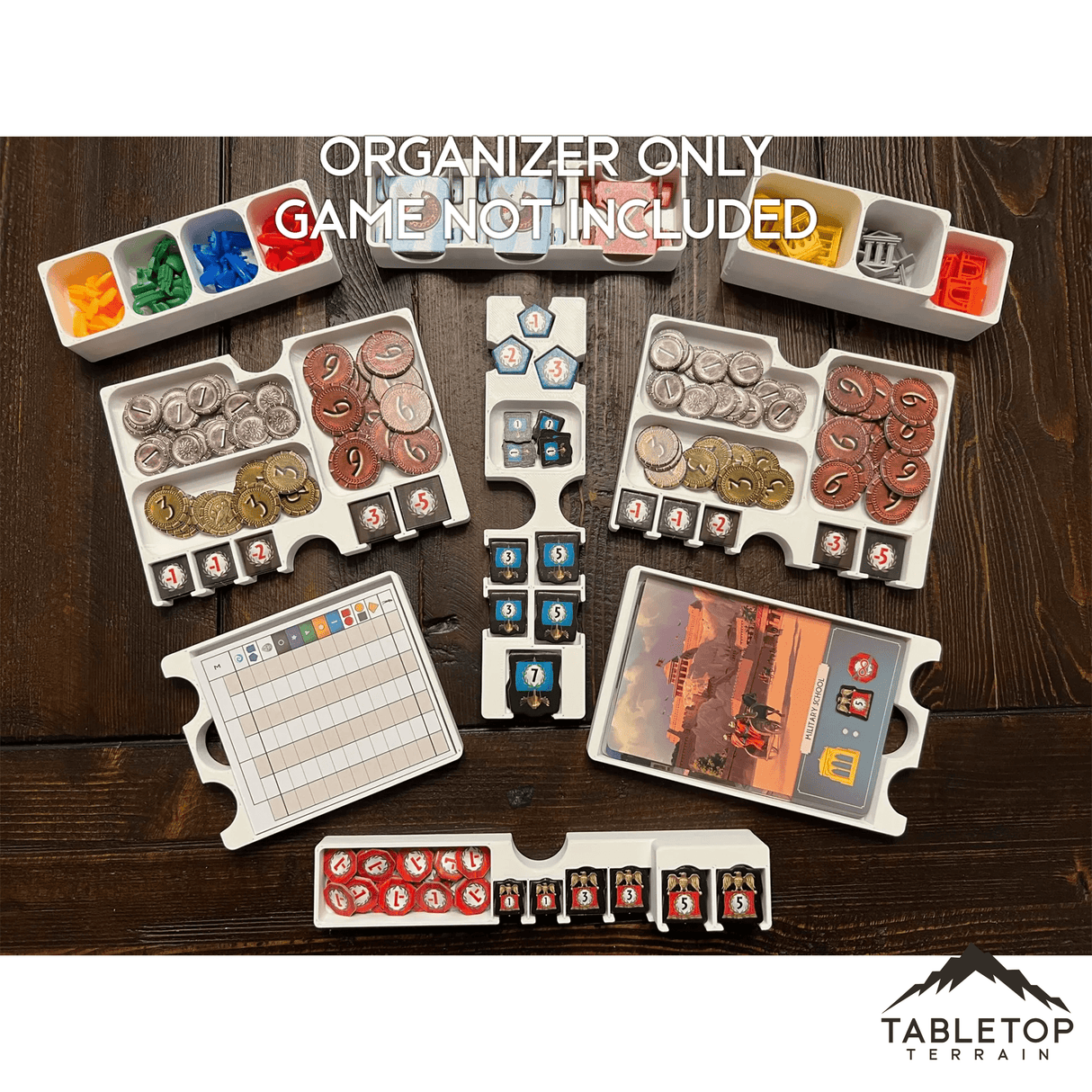 7 Wonders (2nd Edition) with Expansions Board Game Insert / Organizer