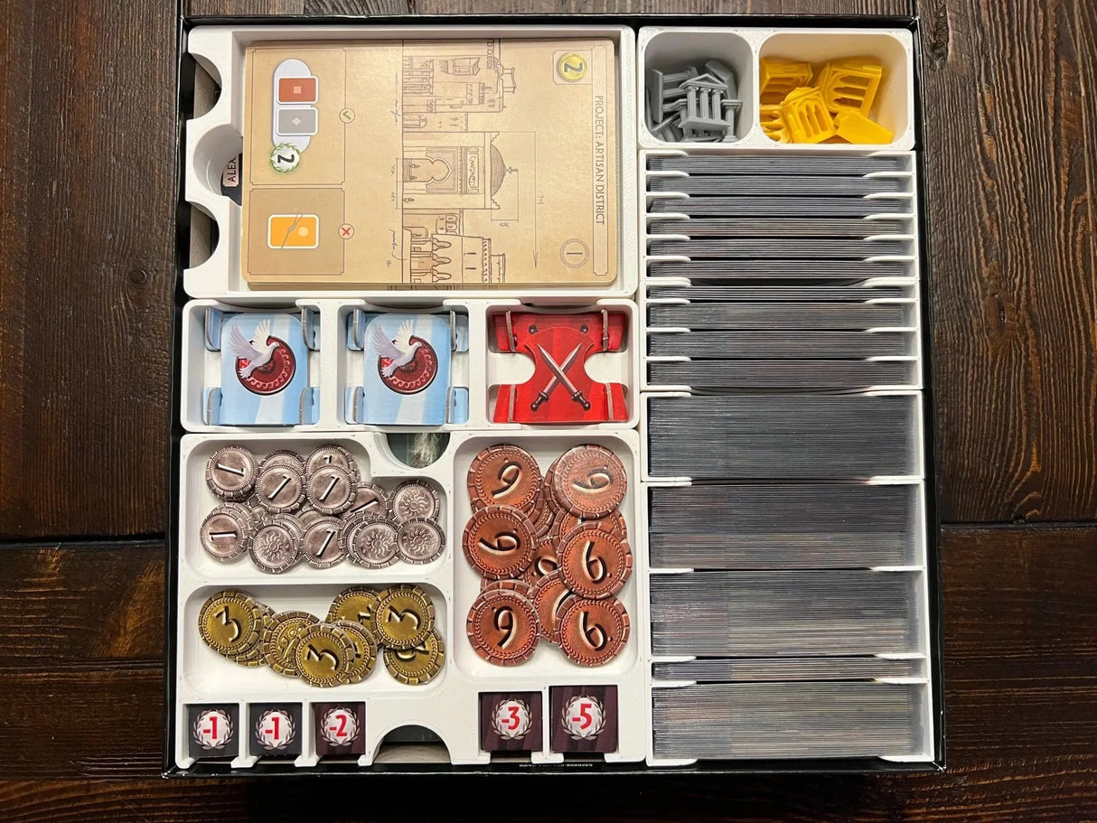 7 Wonders (2nd Edition) with Expansions Board Game Insert / Organizer
