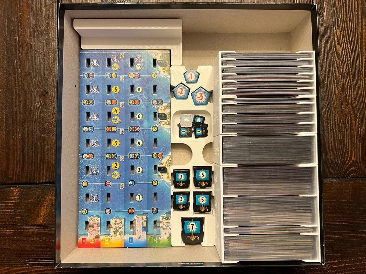 7 Wonders (2nd Edition) with Expansions Board Game Insert / Organizer