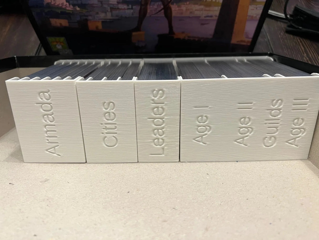 7 Wonders (2nd Edition) with Expansions Board Game Insert / Organizer