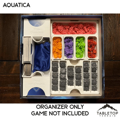Aquatica + Expansions (Coral Reefs) Board Game Insert / Organizer