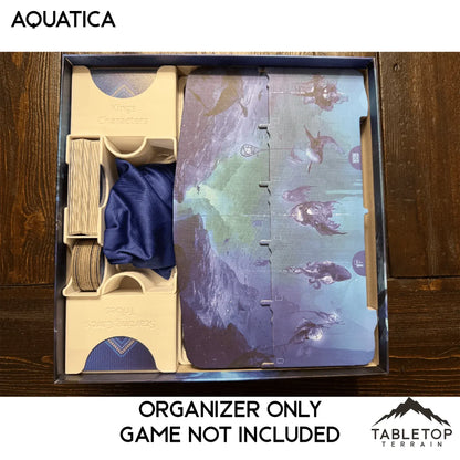 Aquatica + Expansions (Coral Reefs) Board Game Insert / Organizer